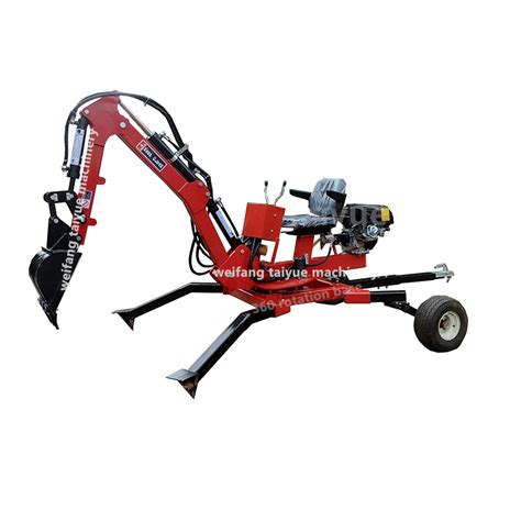 mini backhoe mini excavator towable trench digger|towable backhoe trencher 15 hp.